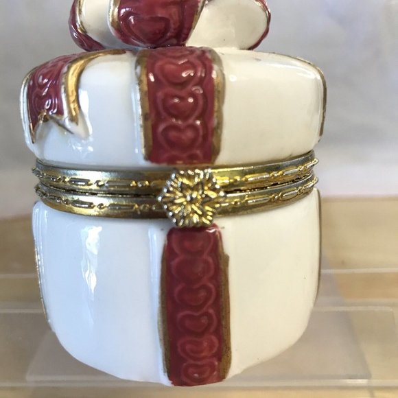 Trinket Box Keepsake Gift Ceramic Hinged - Picture 8 of 10